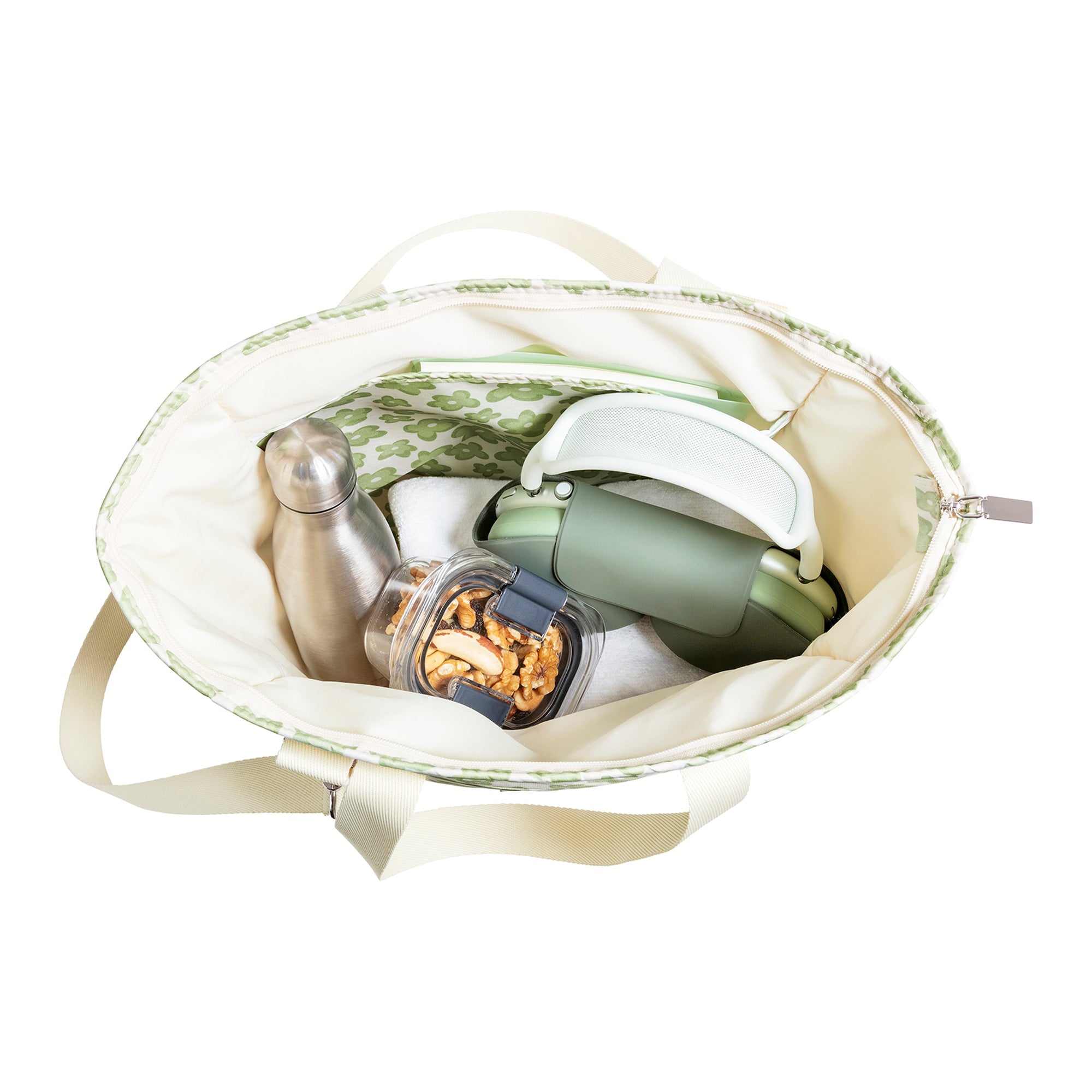 Go - to Tote Bag Sage Floral 20L - DACOSTA