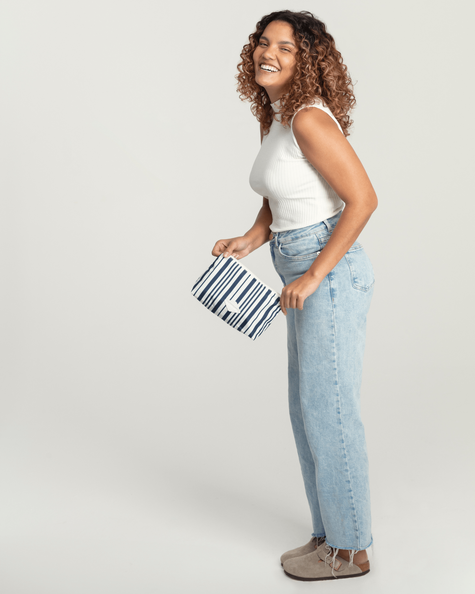 On - the - Go Pouch Navy Stripe 3.5L - DACOSTA